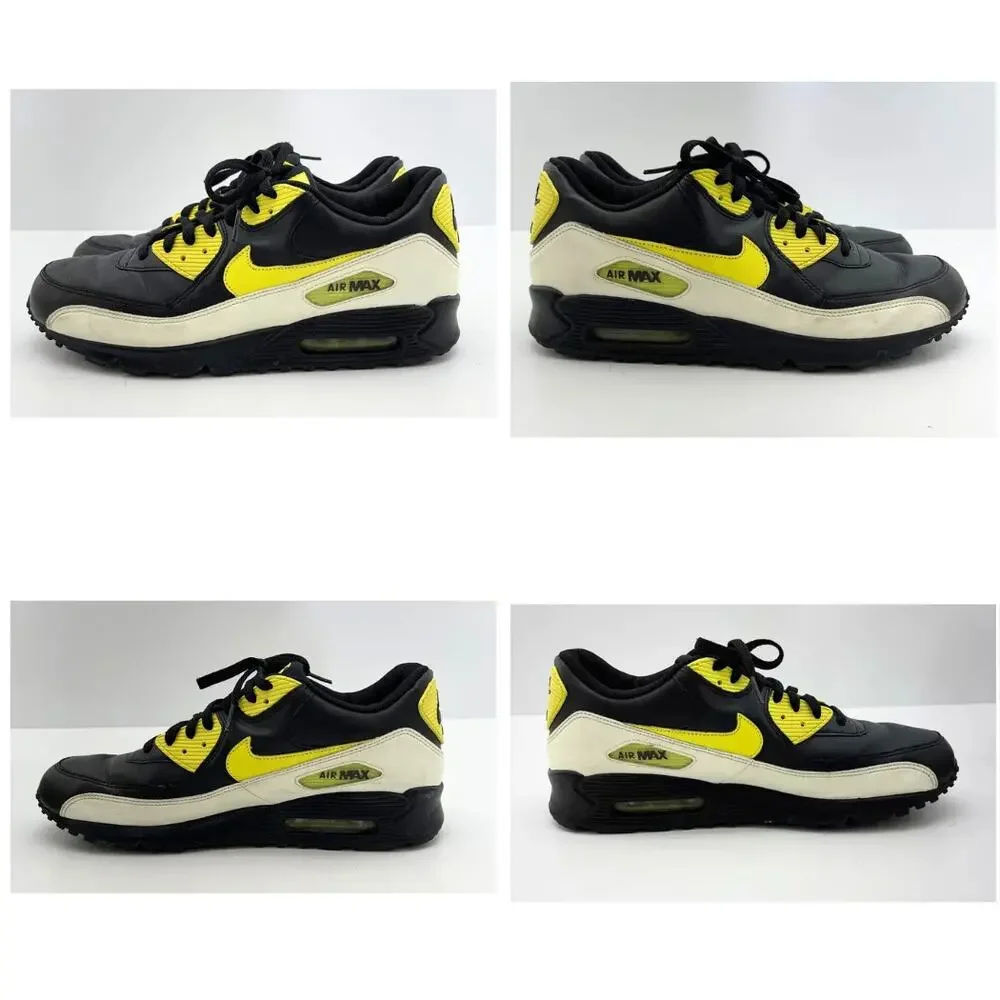 Nike Air Max 90 PRM Black Volt Yellow Glow In The Dark Men's Shoes sz 11.5 RARE